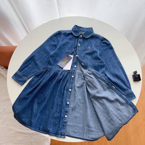 A2558 Rauph Lauren girls denim dress